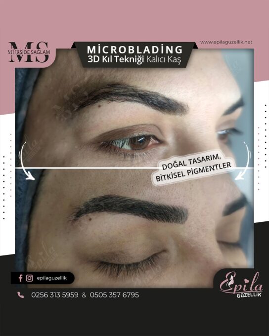 Nazilli - Microblading 3D Kıl Tekniği Kalıcı Kaş Kontürü