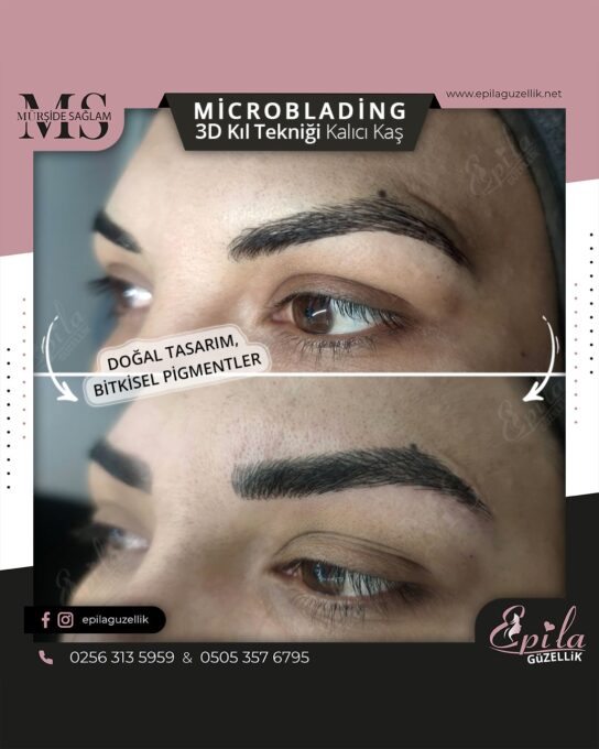 Nazilli - Microblading 3D Kıl Tekniği Kalıcı Kaş Kontürü