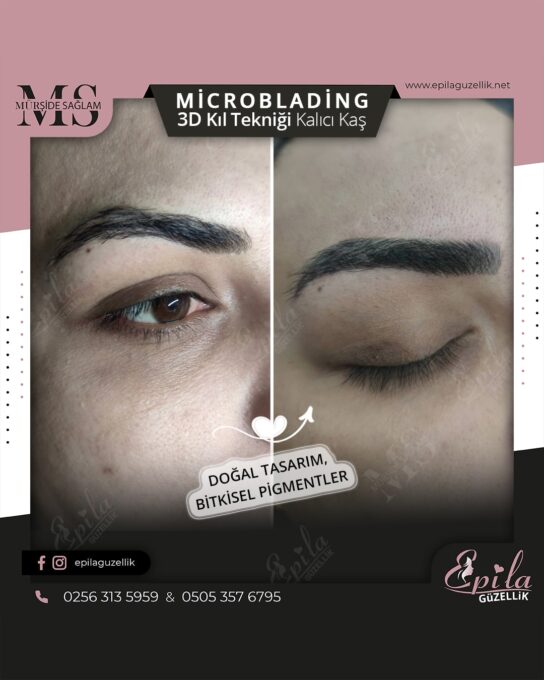 Nazilli - Microblading 3D Kıl Tekniği Kalıcı Kaş Kontürü