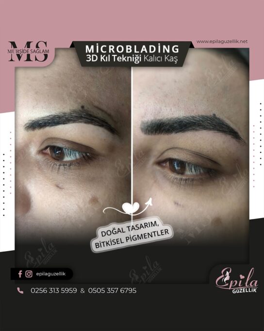 Nazilli - Microblading 3D Kıl Tekniği Kalıcı Kaş Kontürü