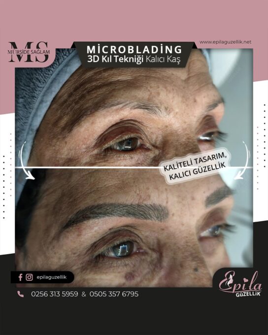 Nazilli - Microblading 3D Kıl Tekniği Kalıcı Kaş Kontürü