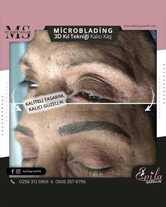 Nazilli - Microblading 3D Kıl Tekniği Kalıcı Kaş Kontürü