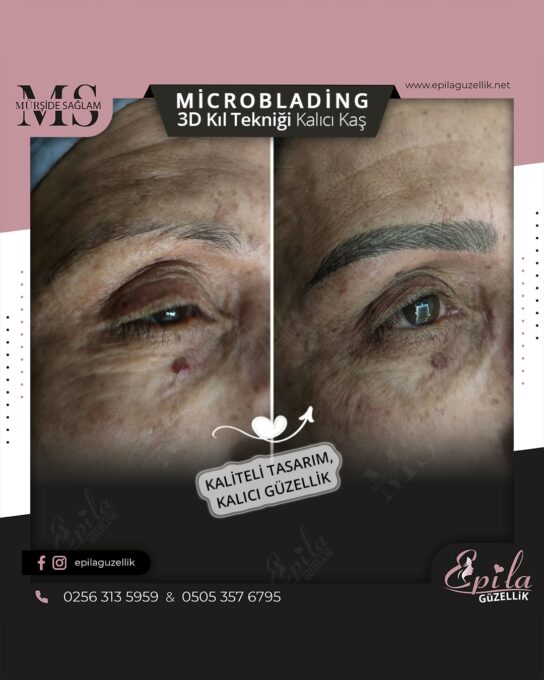 Nazilli - Microblading 3D Kıl Tekniği Kalıcı Kaş Kontürü