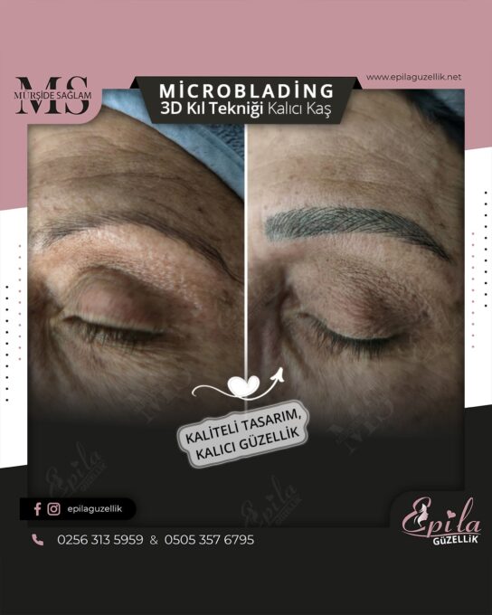 Nazilli - Microblading 3D Kıl Tekniği Kalıcı Kaş Kontürü