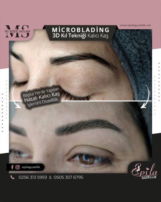 Nazilli - Microblading 3D Kıl Tekniği Kalıcı Kaş Kontürü