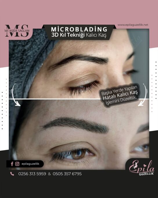 Nazilli - Microblading 3D Kıl Tekniği Kalıcı Kaş Kontürü