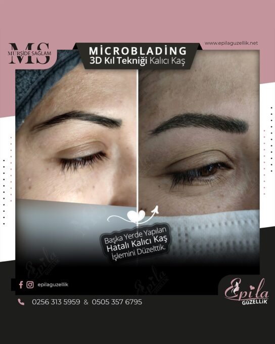 Nazilli - Microblading 3D Kıl Tekniği Kalıcı Kaş Kontürü