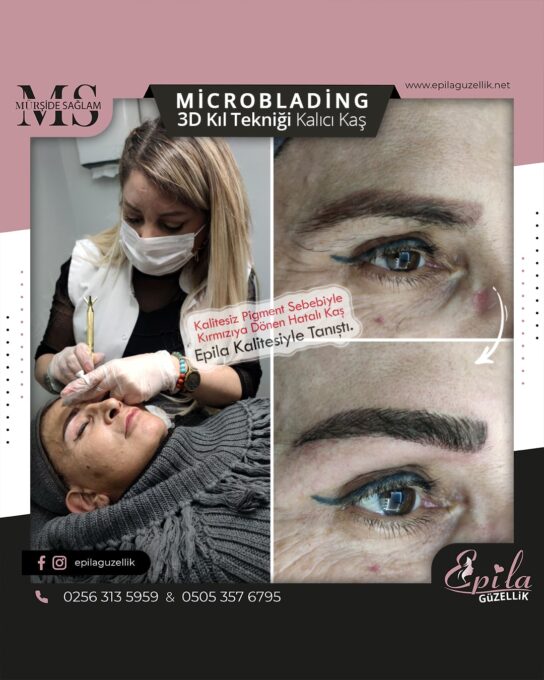 Nazilli - Microblading 3D Kıl Tekniği Kalıcı Kaş Kontürü