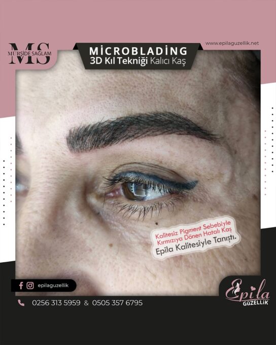 Nazilli - Microblading 3D Kıl Tekniği Kalıcı Kaş Kontürü