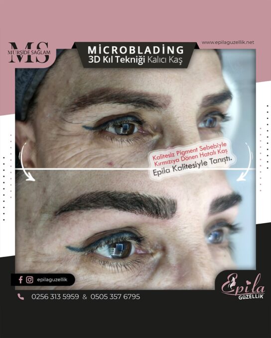 Nazilli - Microblading 3D Kıl Tekniği Kalıcı Kaş Kontürü