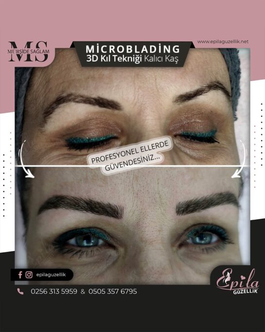 Nazilli - Microblading 3D Kıl Tekniği Kalıcı Kaş Kontürü