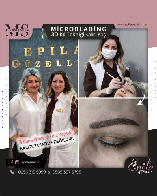 Nazilli - Microblading 3D Kıl Tekniği Kalıcı Kaş Kontürü