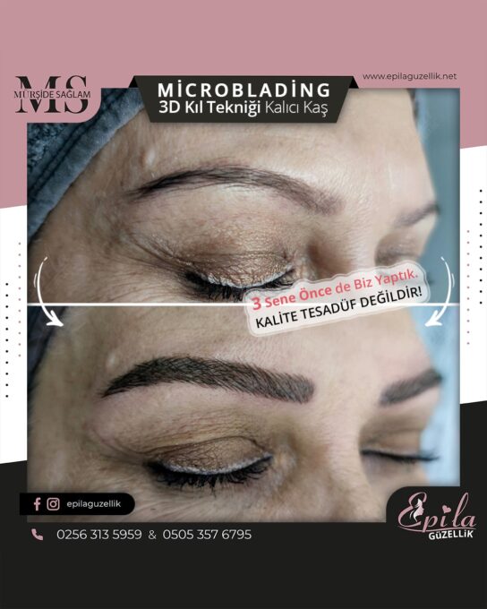 Nazilli - Microblading 3D Kıl Tekniği Kalıcı Kaş Kontürü