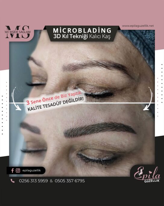 Nazilli - Microblading 3D Kıl Tekniği Kalıcı Kaş Kontürü