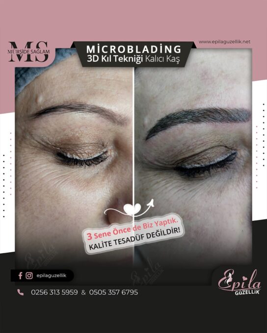 Nazilli - Microblading 3D Kıl Tekniği Kalıcı Kaş Kontürü