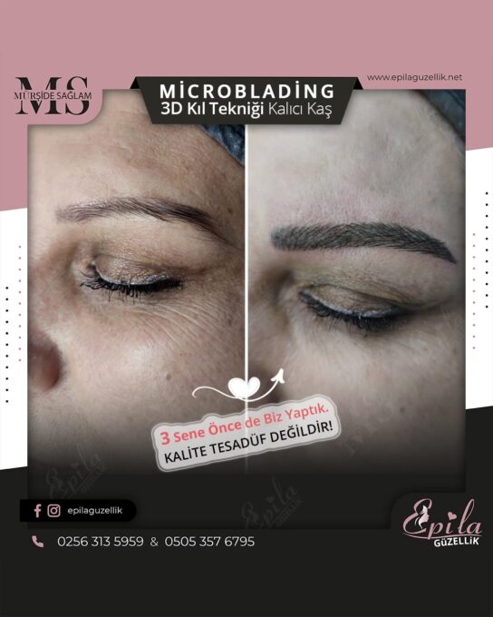 Nazilli - Microblading 3D Kıl Tekniği Kalıcı Kaş Kontürü