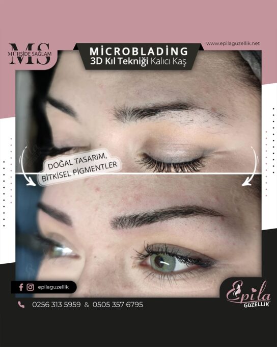 Nazilli - Microblading 3D Kıl Tekniği Kalıcı Kaş Kontürü