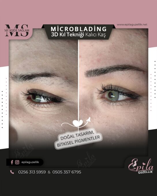 Nazilli - Microblading 3D Kıl Tekniği Kalıcı Kaş Kontürü