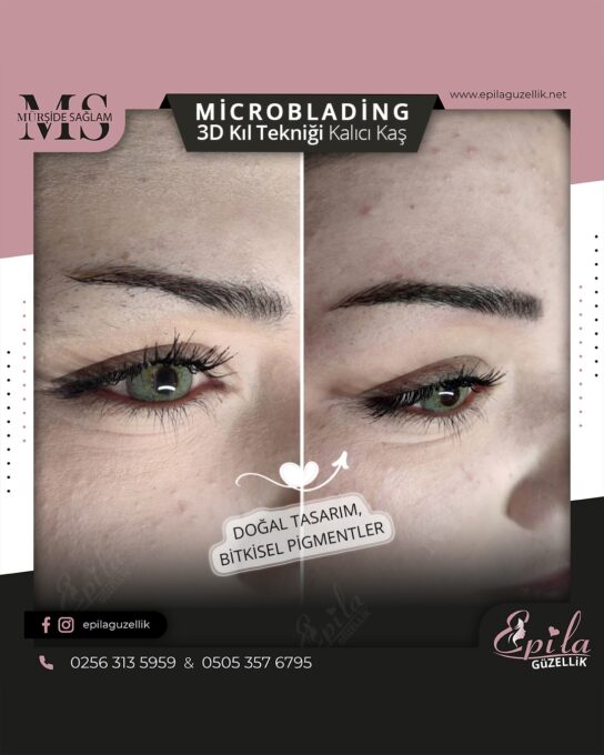 Nazilli - Microblading 3D Kıl Tekniği Kalıcı Kaş Kontürü