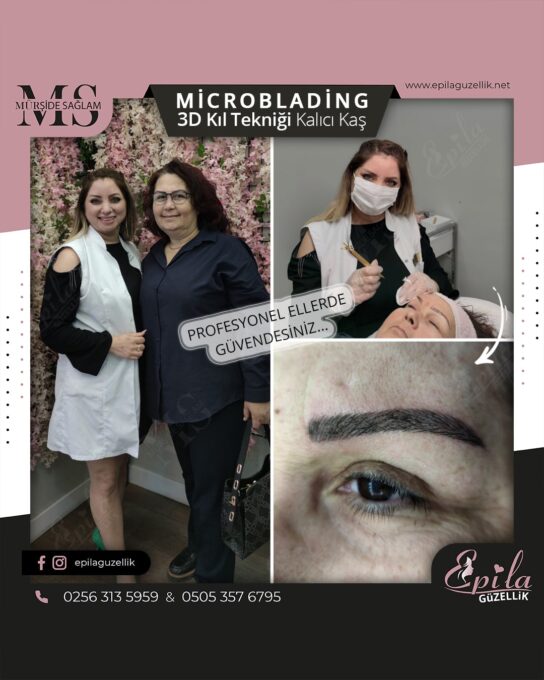 Nazilli - Microblading 3D Kıl Tekniği Kalıcı Kaş Kontürü