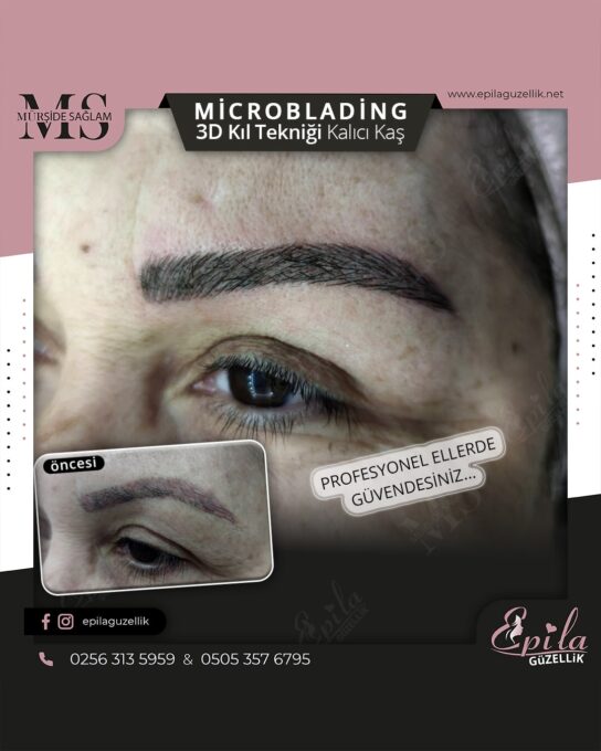 Nazilli - Microblading 3D Kıl Tekniği Kalıcı Kaş Kontürü