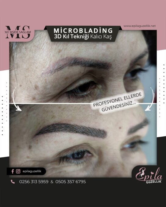 Nazilli - Microblading 3D Kıl Tekniği Kalıcı Kaş Kontürü