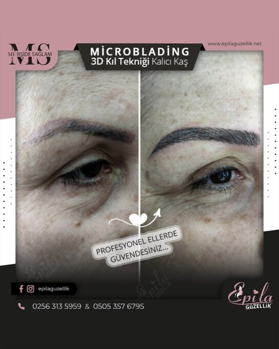 Nazilli - Microblading 3D Kıl Tekniği Kalıcı Kaş Kontürü