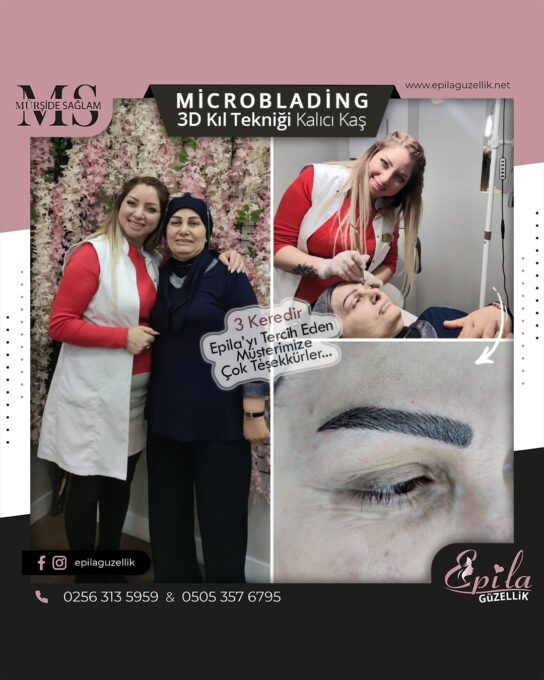 Nazilli - Microblading 3D Kıl Tekniği Kalıcı Kaş Kontürü