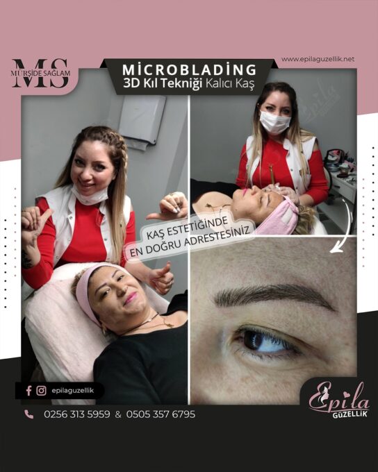 Nazilli - Microblading 3D Kıl Tekniği Kalıcı Kaş Kontürü