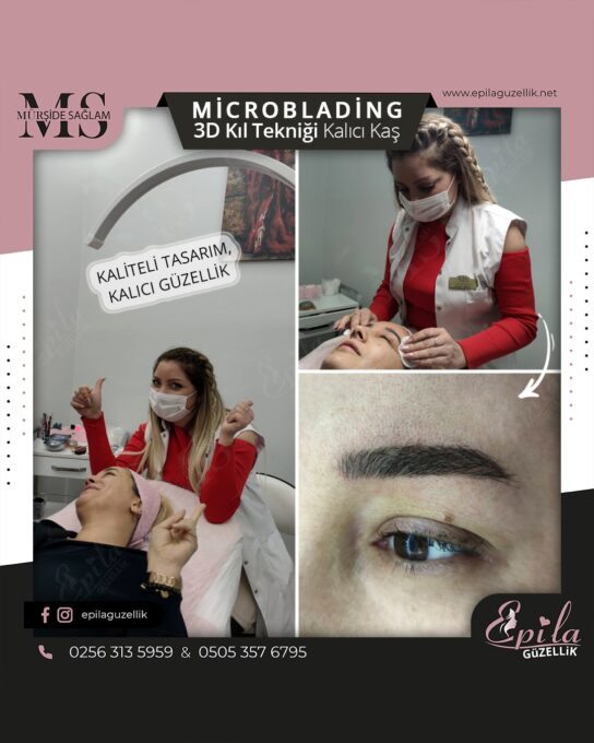 Nazilli - Microblading 3D Kıl Tekniği Kalıcı Kaş Kontürü