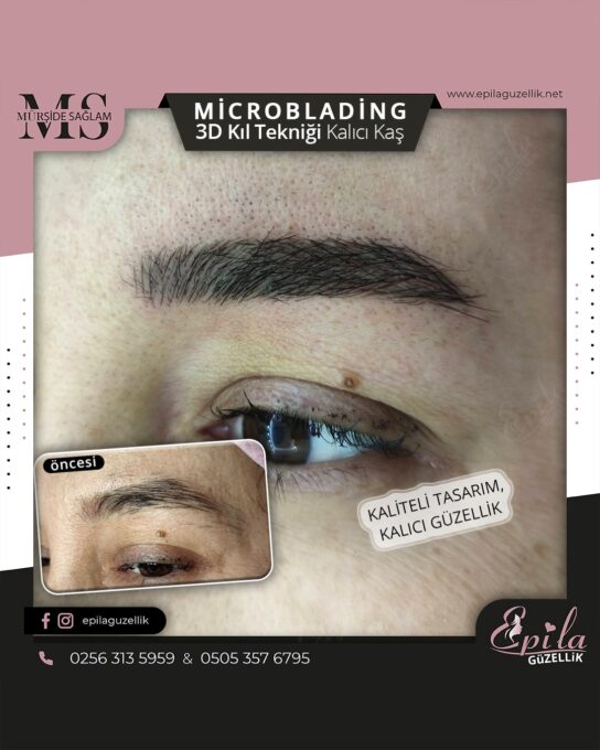 Nazilli - Microblading 3D Kıl Tekniği Kalıcı Kaş Kontürü