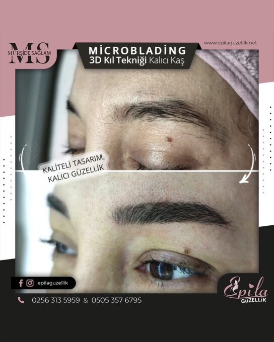 Nazilli - Microblading 3D Kıl Tekniği Kalıcı Kaş Kontürü