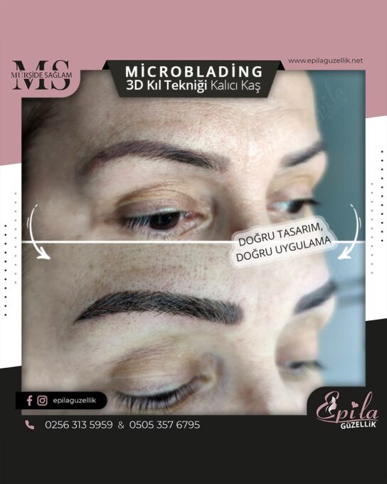 Nazilli - Microblading 3D Kıl Tekniği Kalıcı Kaş Kontürü