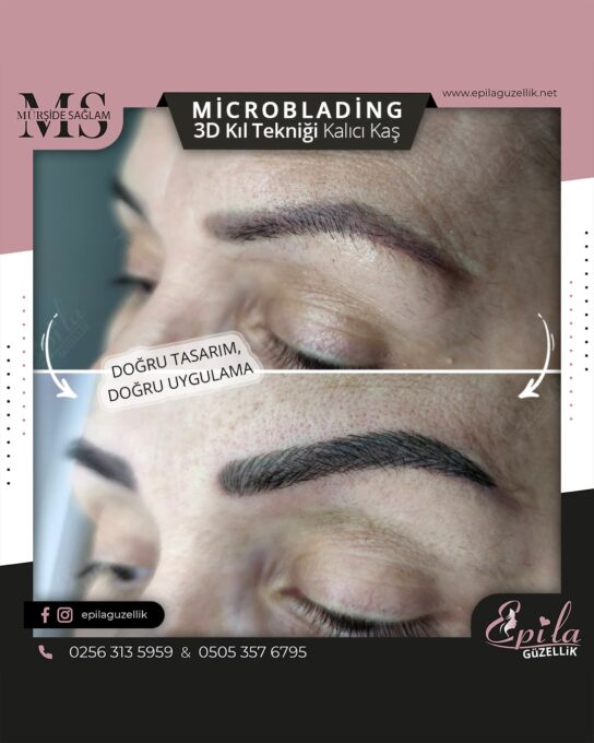 Nazilli - Microblading 3D Kıl Tekniği Kalıcı Kaş Kontürü