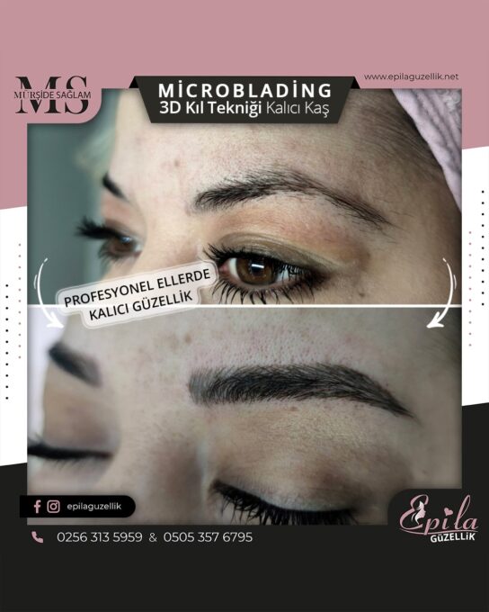 Nazilli - Microblading 3D Kıl Tekniği Kalıcı Kaş Kontürü