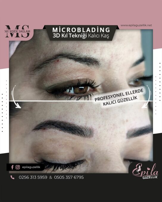 Nazilli - Microblading 3D Kıl Tekniği Kalıcı Kaş Kontürü