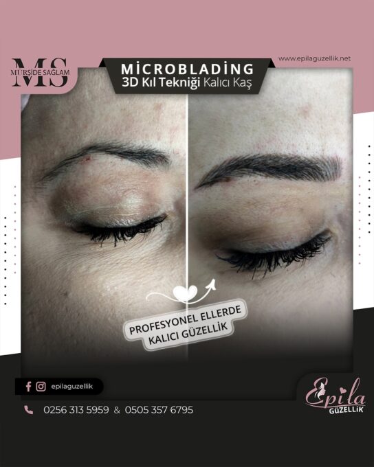 Nazilli - Microblading 3D Kıl Tekniği Kalıcı Kaş Kontürü