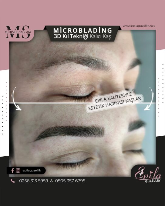 Nazilli - Microblading 3D Kıl Tekniği Kalıcı Kaş Kontürü