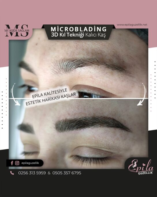 Nazilli - Microblading 3D Kıl Tekniği Kalıcı Kaş Kontürü