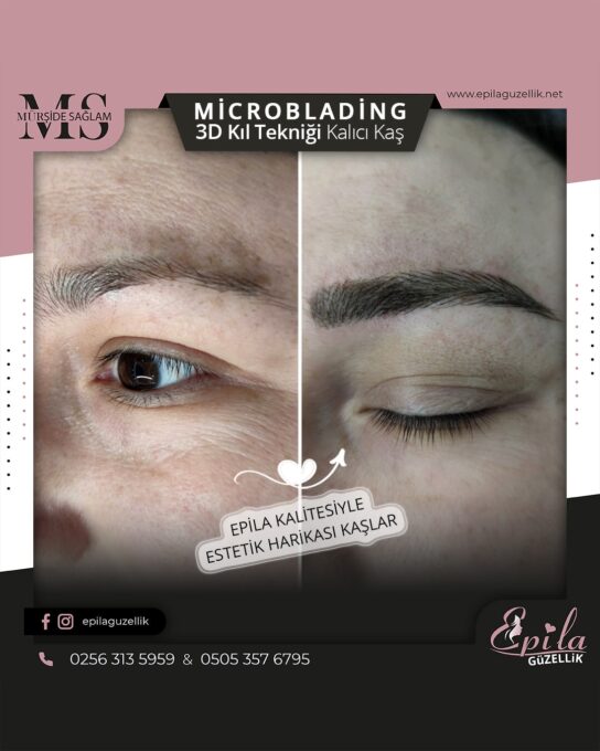 Nazilli - Microblading 3D Kıl Tekniği Kalıcı Kaş Kontürü