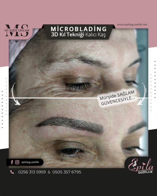 Nazilli - Microblading 3D Kıl Tekniği Kalıcı Kaş Kontürü