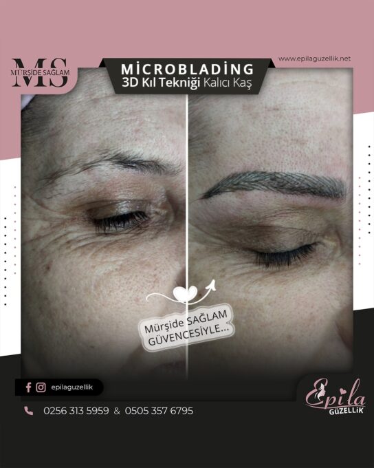 Nazilli - Microblading 3D Kıl Tekniği Kalıcı Kaş Kontürü