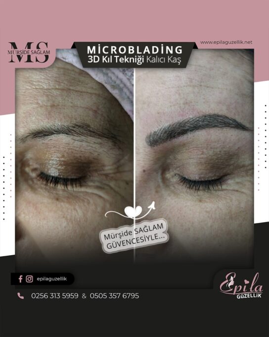 Nazilli - Microblading 3D Kıl Tekniği Kalıcı Kaş Kontürü