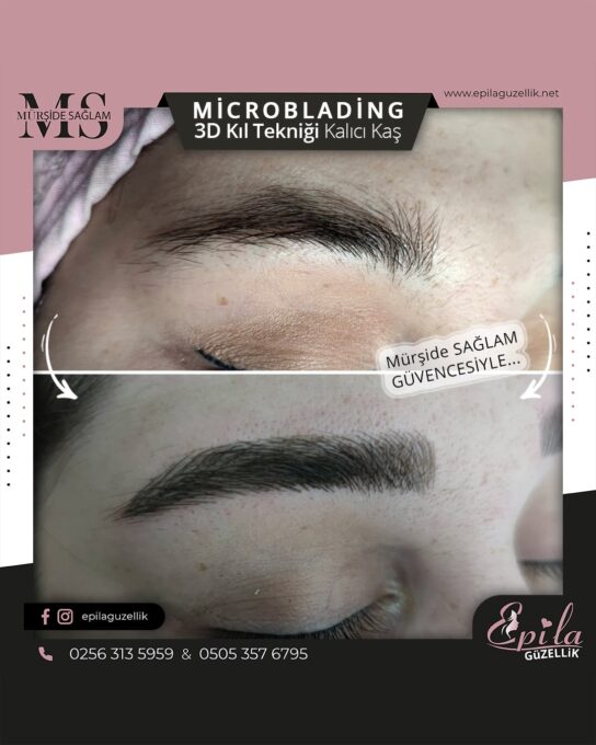 Nazilli - Microblading 3D Kıl Tekniği Kalıcı Kaş Kontürü