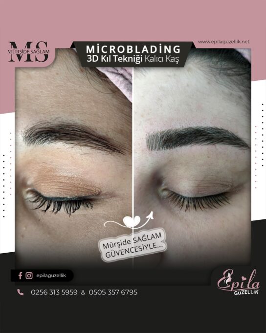 Nazilli - Microblading 3D Kıl Tekniği Kalıcı Kaş Kontürü