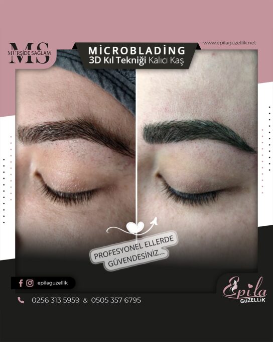 Nazilli - Microblading 3D Kıl Tekniği Kalıcı Kaş Kontürü