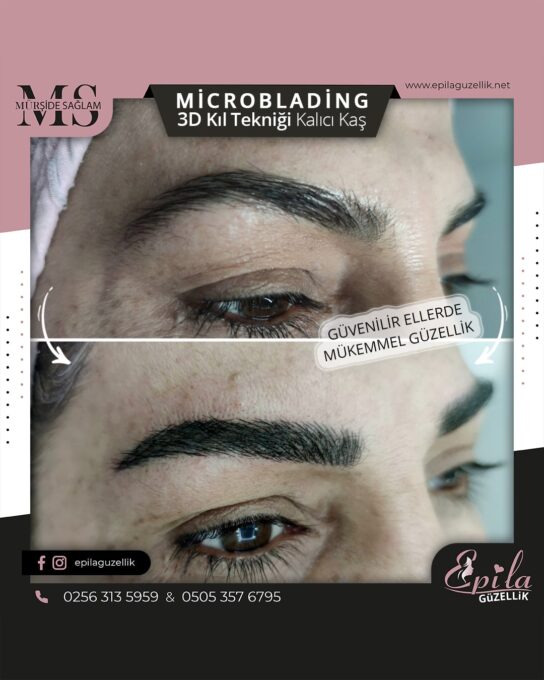 Nazilli - Microblading 3D Kıl Tekniği Kalıcı Kaş Kontürü