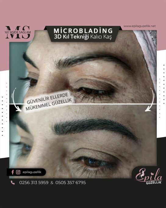 Nazilli - Microblading 3D Kıl Tekniği Kalıcı Kaş Kontürü