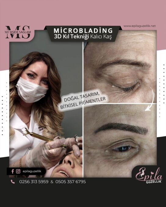 Nazilli - Microblading 3D Kıl Tekniği Kalıcı Kaş Kontürü