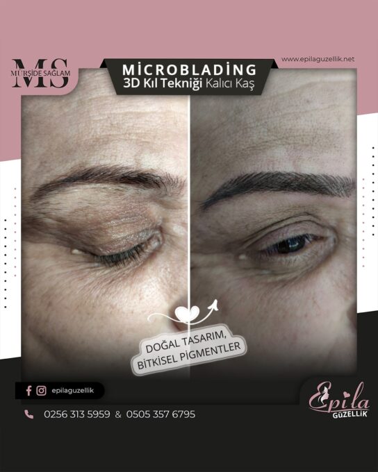 Nazilli - Microblading 3D Kıl Tekniği Kalıcı Kaş Kontürü